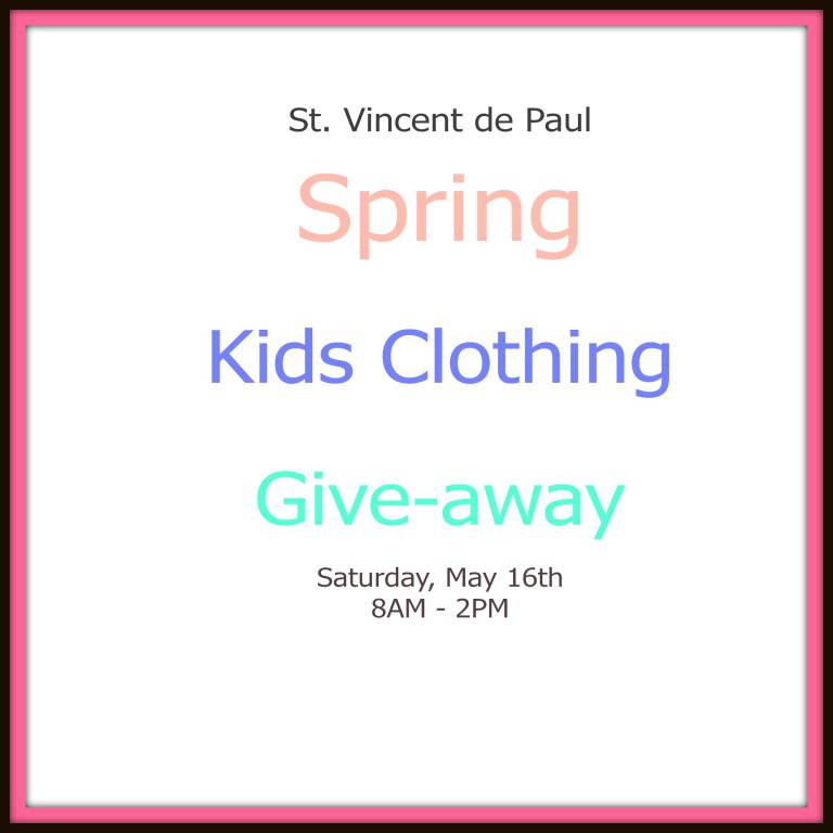 Spring Kids Clothing Give Away